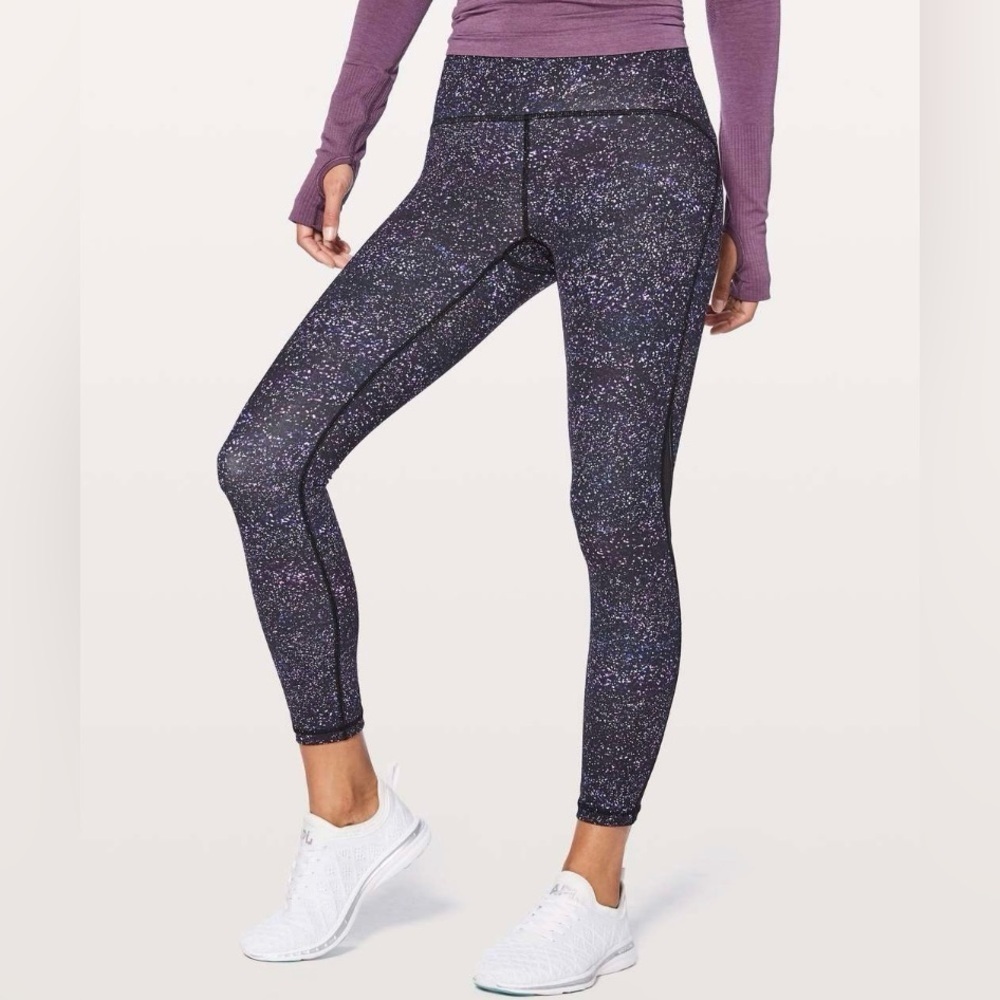 Lululemon Train Times 7/8 Pant 25” Crystalline Multi Black Size 2 Rare Retired
